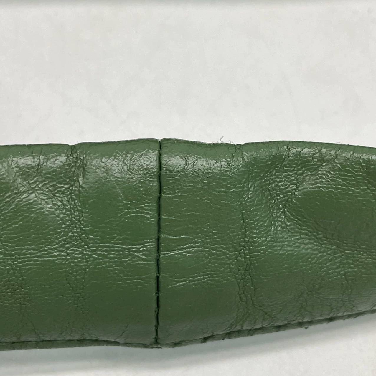 Bottega Veneta Veneta Hobo Dark Green Lambskin Leather 40cm For Sale 5