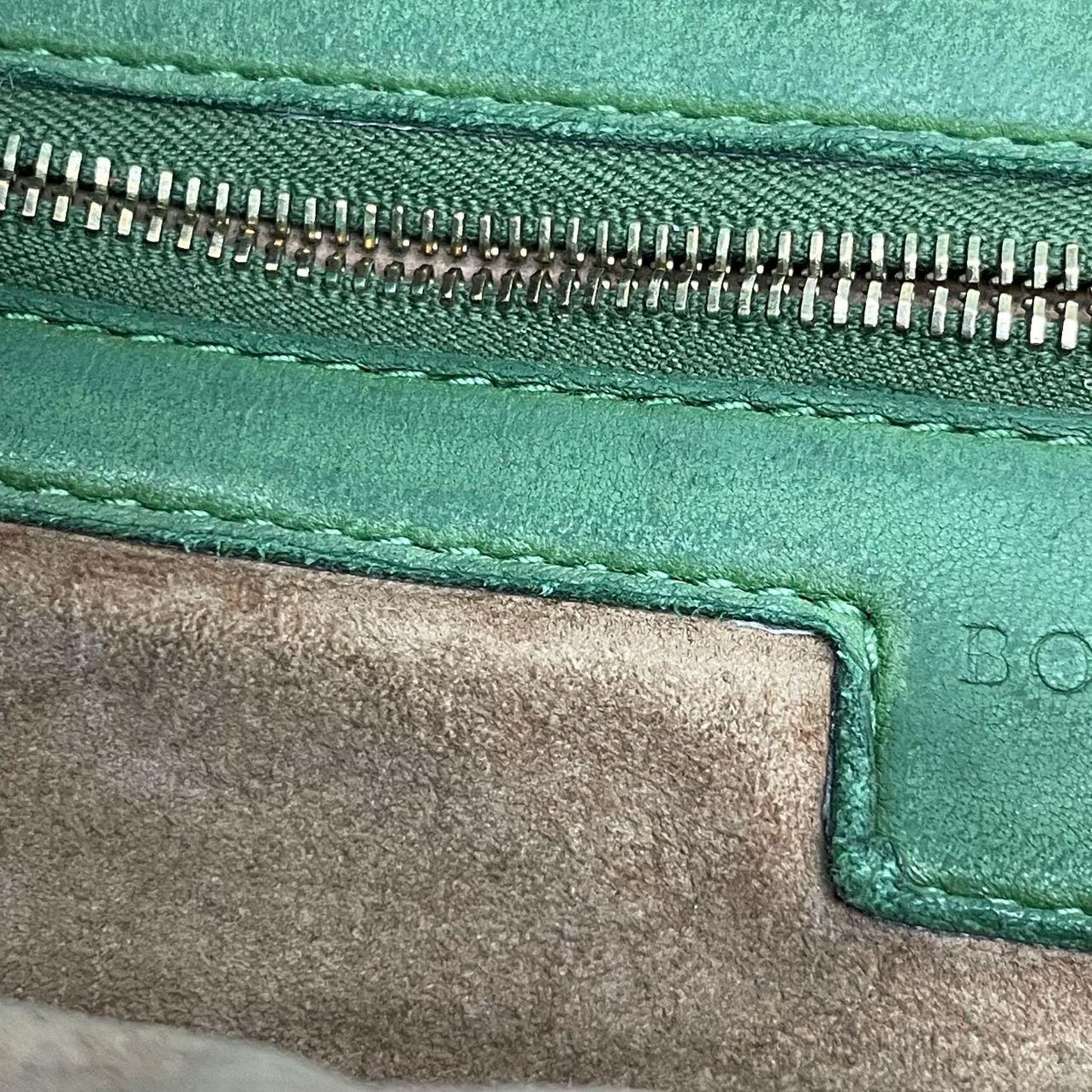 Bottega Veneta Veneta Hobo Dark Green Lambskin Leather 40cm For Sale 15