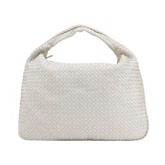 Bottega Veneta Sac à main en cuir blanc foncé Maxi 55cm