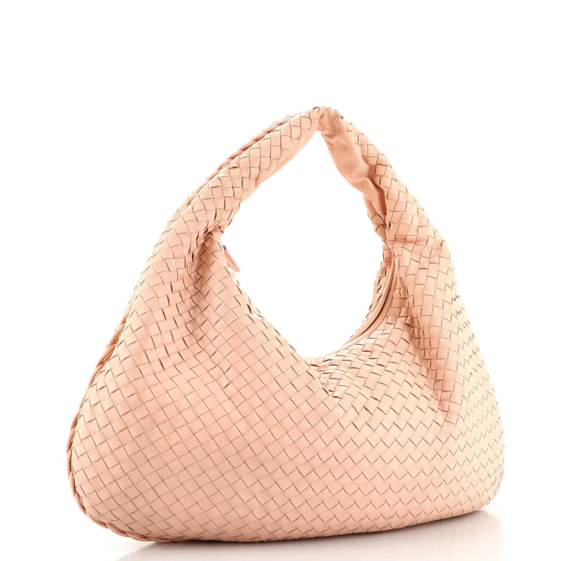 Großer Hobo Intrecciato Nappa von Bottega Veneta (Orange)