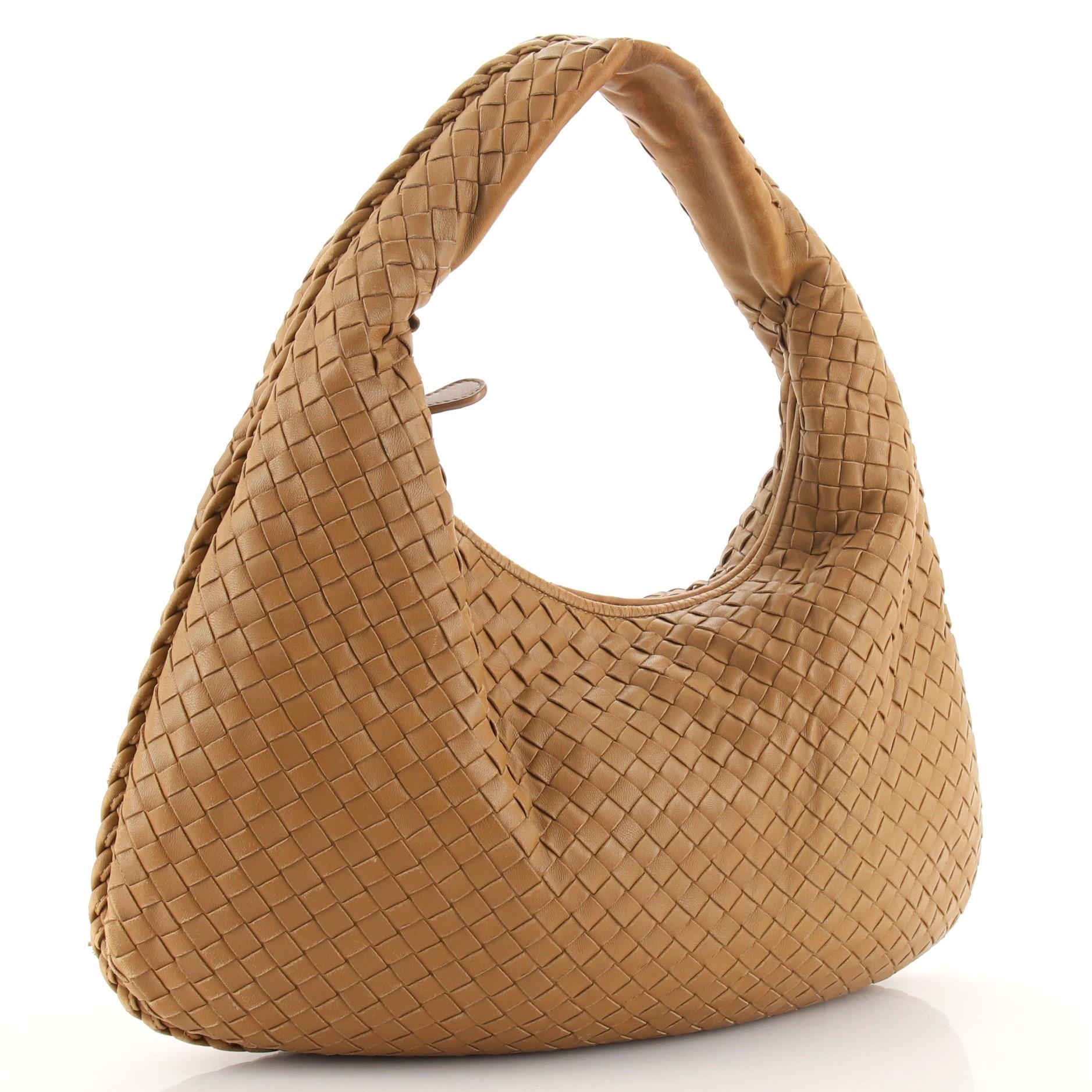 Bottega Veneta Hobo Intrecciato Nappa Medium (Braun)