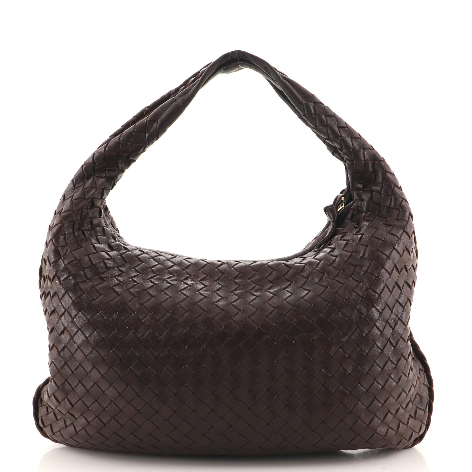 Bottega Veneta Veneta Hobo Intrecciato Nappa Small In Fair Condition In NY, NY