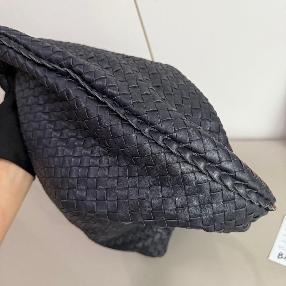 Bottega Veneta Veneta Hobo Large Black 50-53cm Lambskin Leather 7