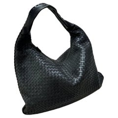 Bottega Veneta Veneta Hobo Large Black 50-53cm Lambskin Leather