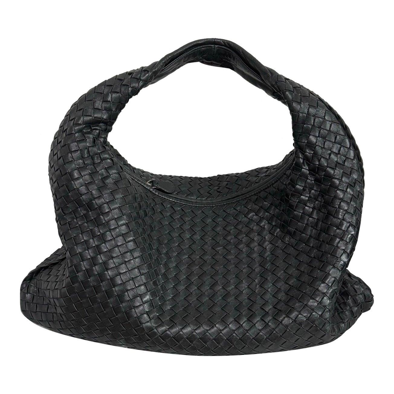 Bottega Veneta Hobo Large Cuir Noir 48cm