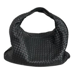 Bottega Veneta Hobo Large Cuir Noir 48cm