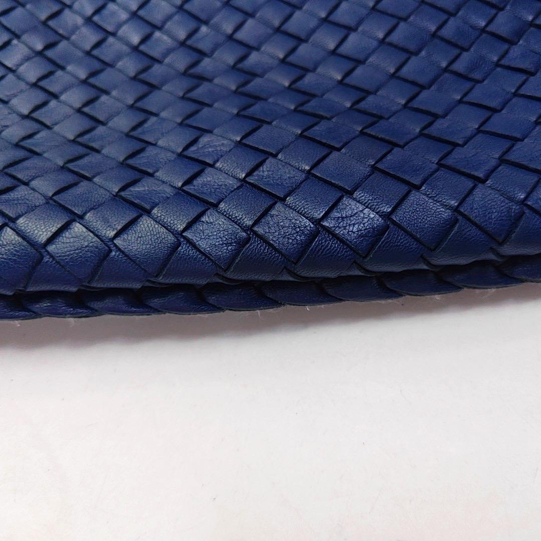 Bottega Veneta Veneta Hobo Large Navy Intrecciato Leather Bag 48cm 2