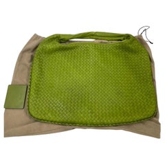 Bottega Veneta Veneta Hobo Maxi Avocado Green Intrecciato Leather Bag 54cm