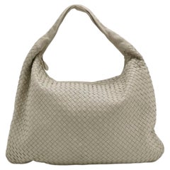 Bottega Veneta Veneta Hobo Maxi Beige Intrecciato Leather Bag 51cm