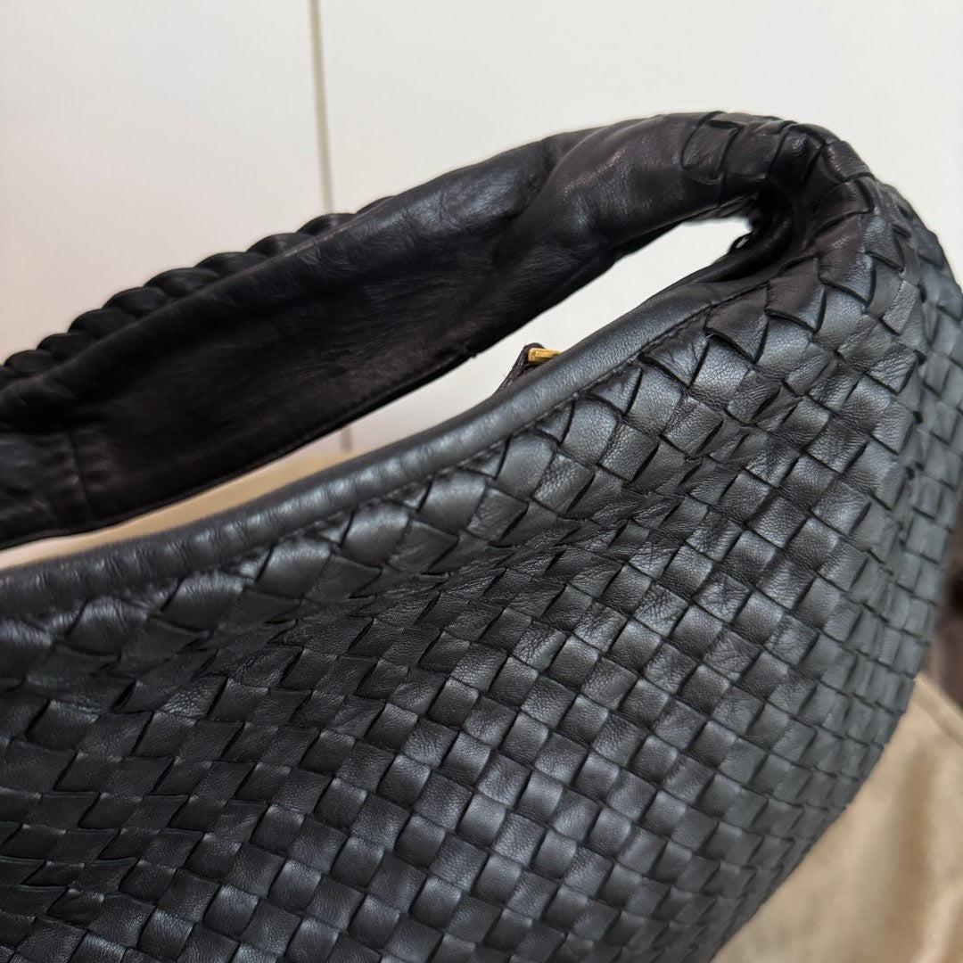 Bottega Veneta Veneta Hobo Maxi Black Leather 51cm 8