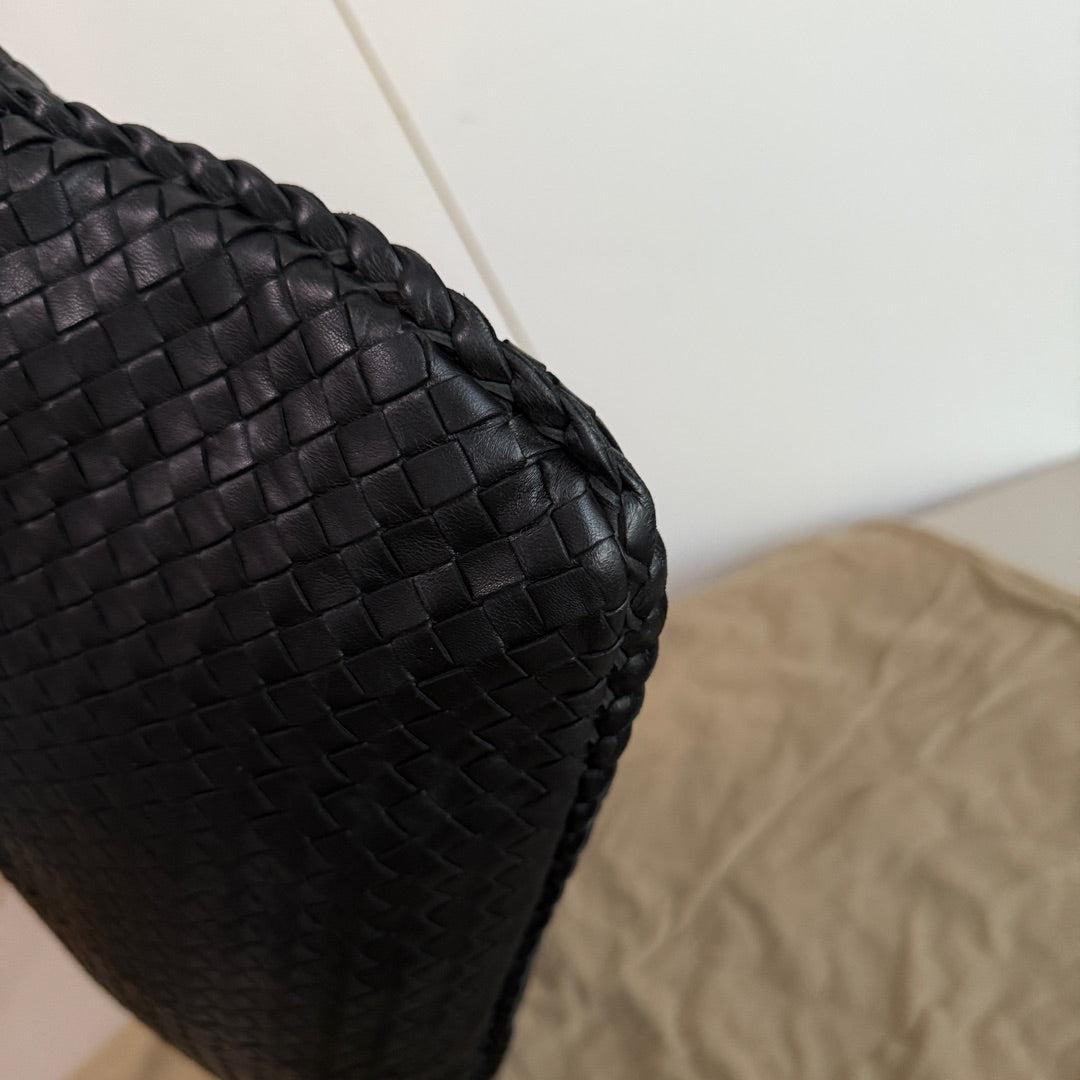 Bottega Veneta Veneta Hobo Maxi Black Leather 51cm 9