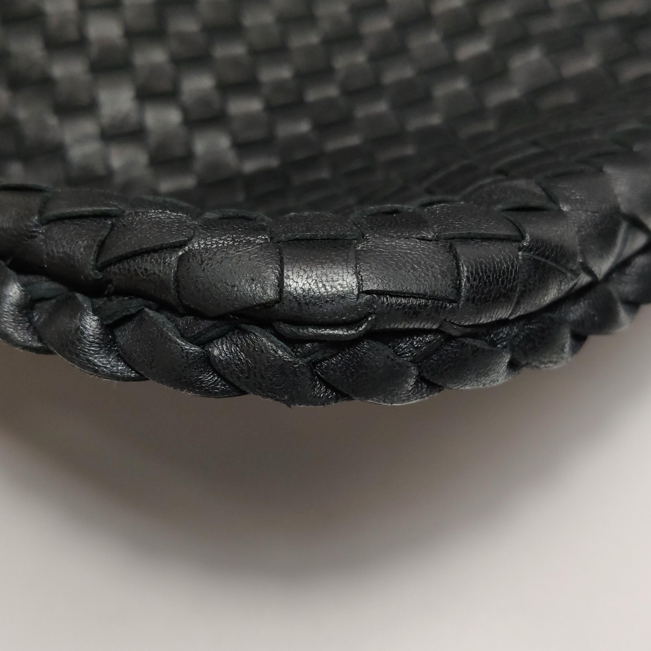 Bottega Veneta Hobo Maxi Cuir Noir 51cm en vente 12
