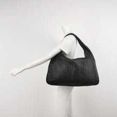 Bottega Veneta Veneta Hobo Maxi Black Leather 51cm
