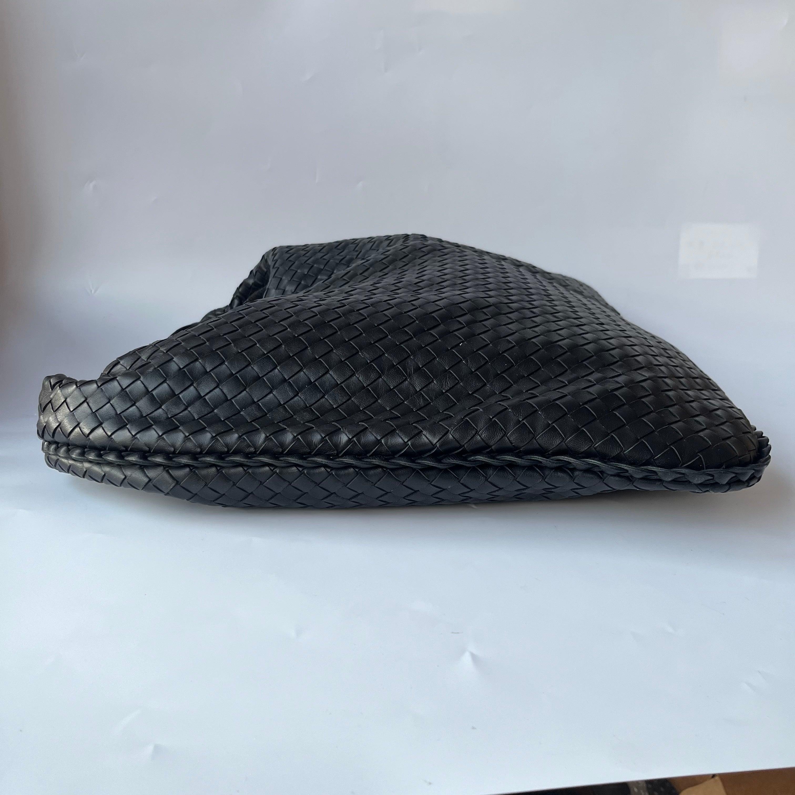 Bottega Veneta Veneta Hobo Maxi Black Leather 51cm 2
