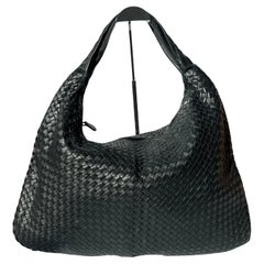 Bottega Veneta Veneta Hobo Maxi Black Leather 51cm