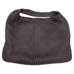 Bottega Veneta Veneta Hobo Maxi Dark Brown Lambskin Leather 52cm