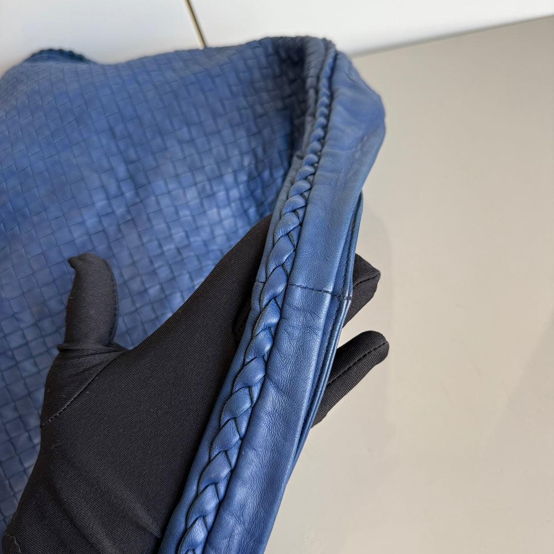 Bottega Veneta Veneta Hobo Maxi Piel Intrecciato Azul Marino Oscuro 52cm 7