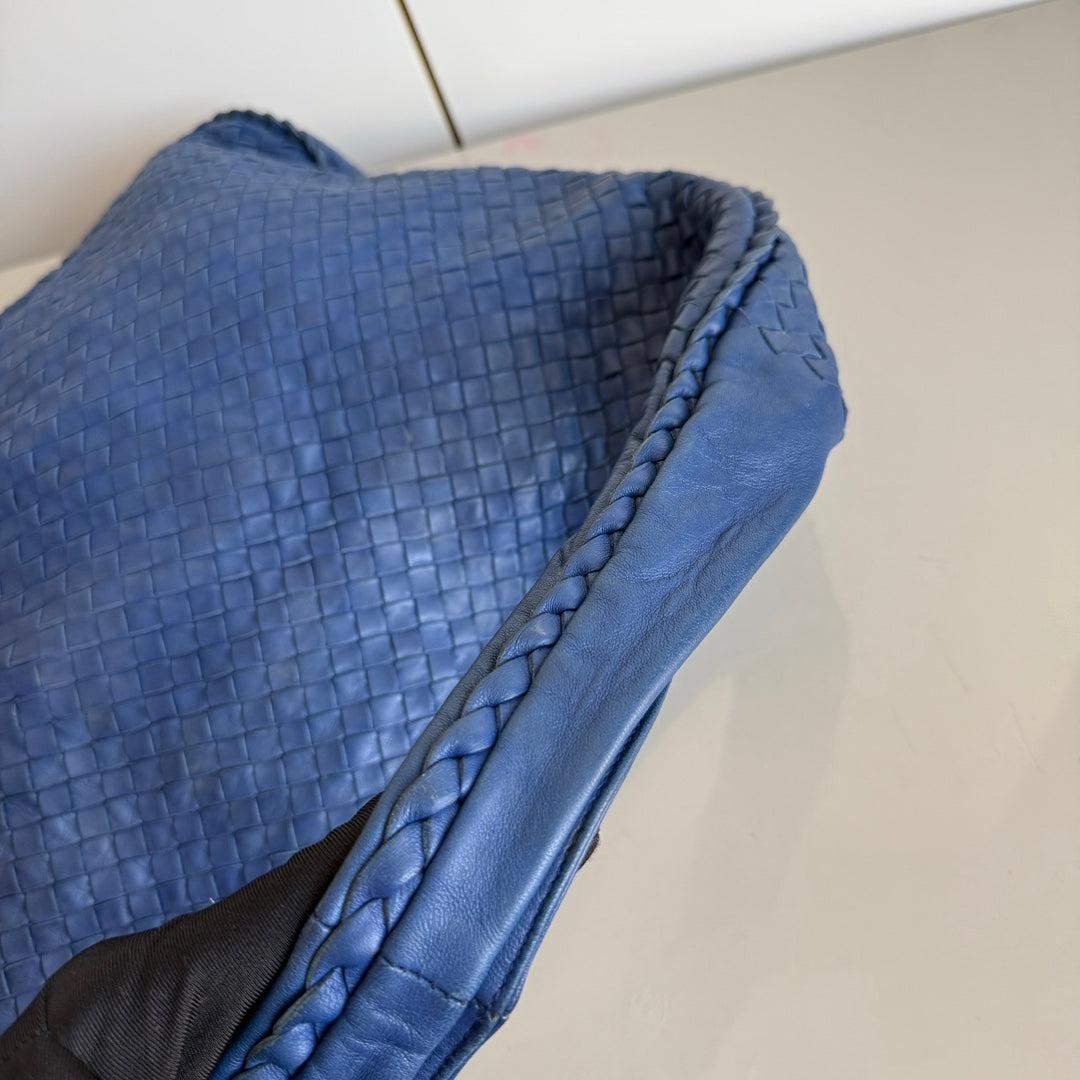Bottega Veneta Veneta Hobo Maxi Piel Intrecciato Azul Marino Oscuro 52cm 9