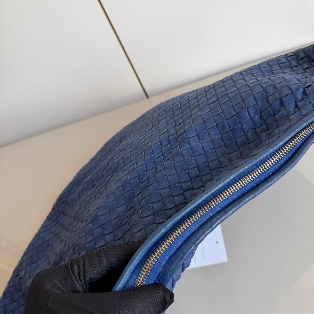 Bottega Veneta Veneta Hobo Maxi Piel Intrecciato Azul Marino Oscuro 52cm 11