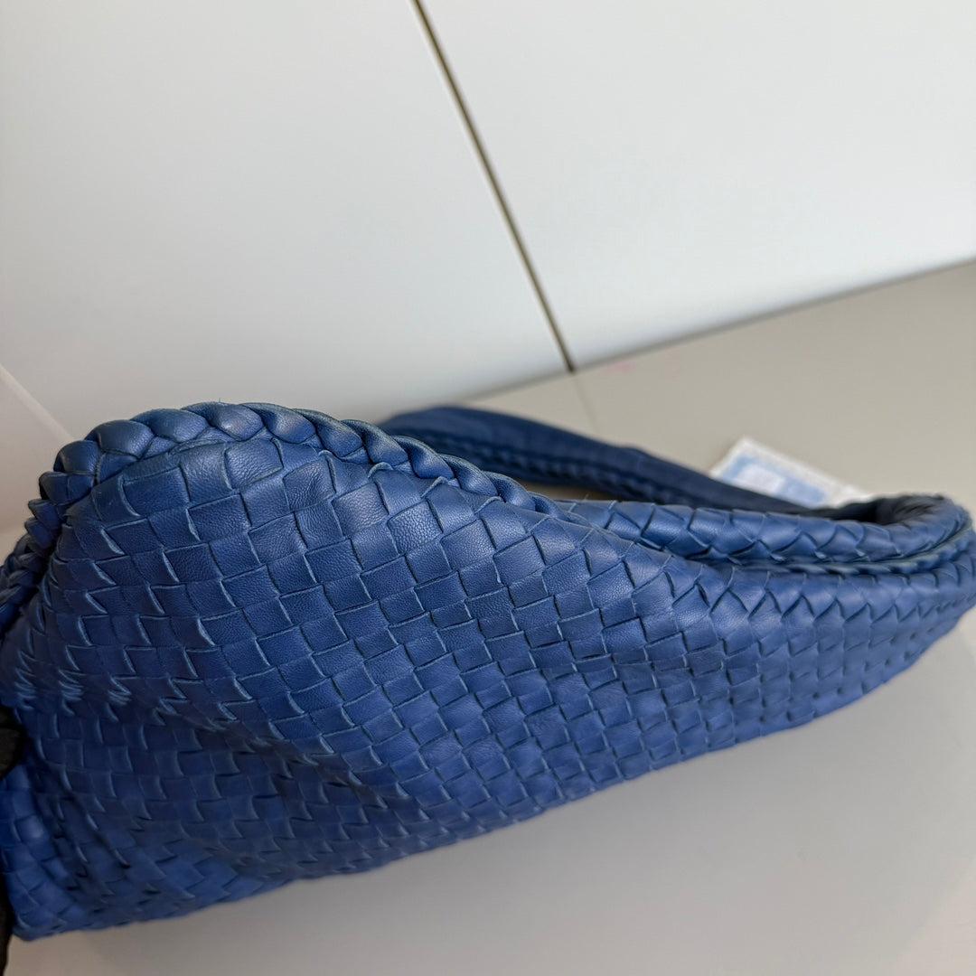 Bottega Veneta Veneta Hobo Maxi Piel Intrecciato Azul Marino Oscuro 52cm 2