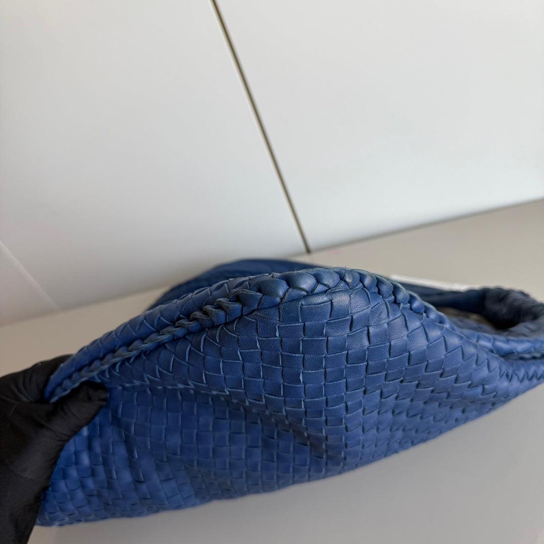 Bottega Veneta Veneta Hobo Maxi Piel Intrecciato Azul Marino Oscuro 52cm 3