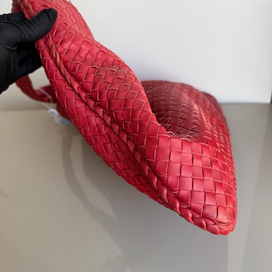 Bottega Veneta Veneta Hobo Maxi Piel Rojo Oscuro 51cm en venta 7