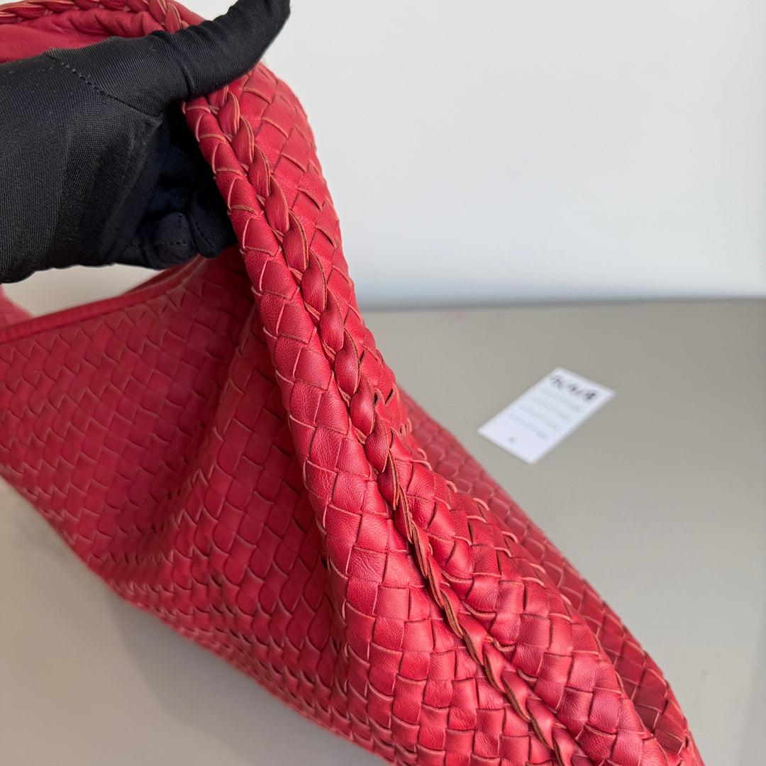 Bottega Veneta Veneta Hobo Maxi Piel Rojo Oscuro 51cm en venta 8