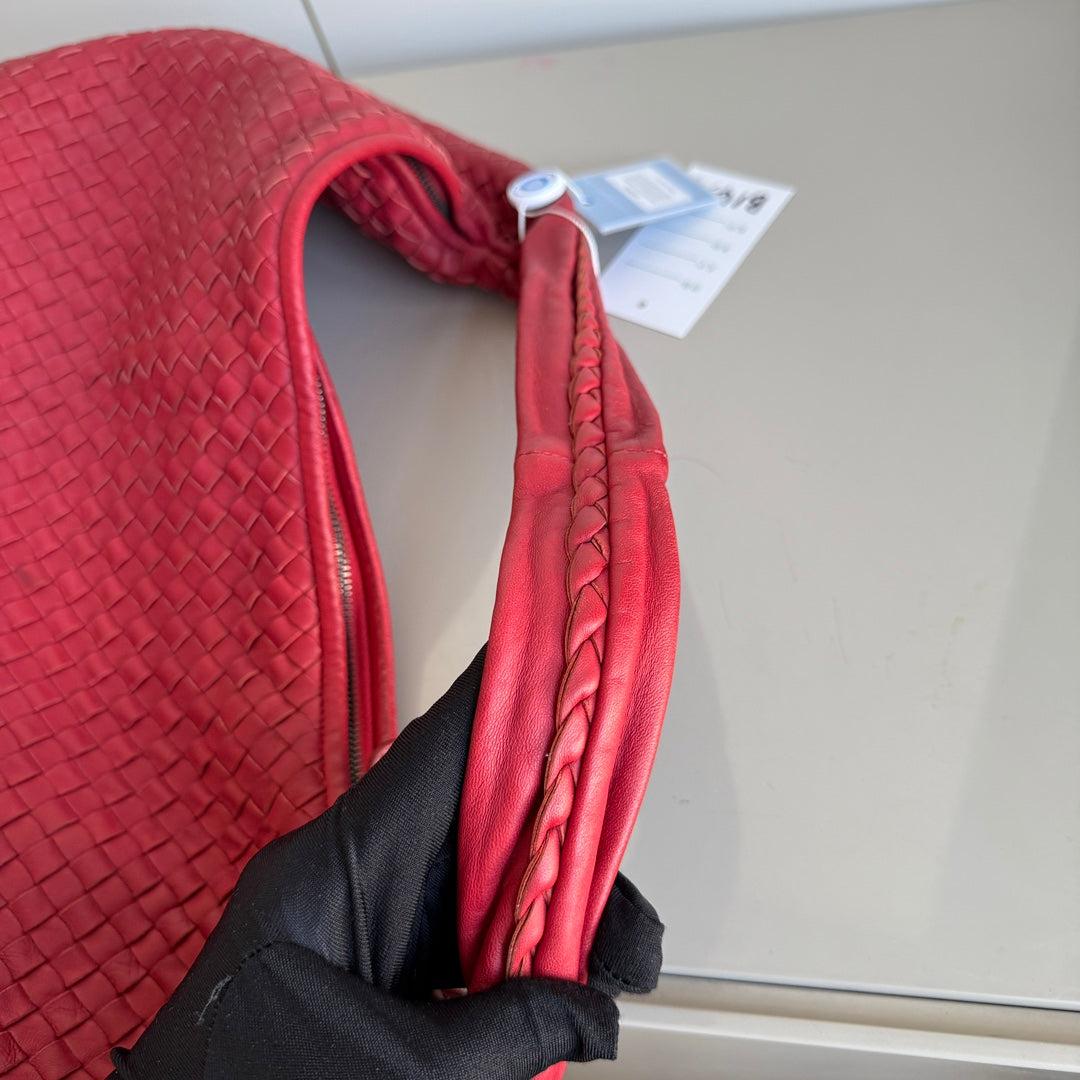 Bottega Veneta Veneta Hobo Maxi Piel Rojo Oscuro 51cm en venta 10