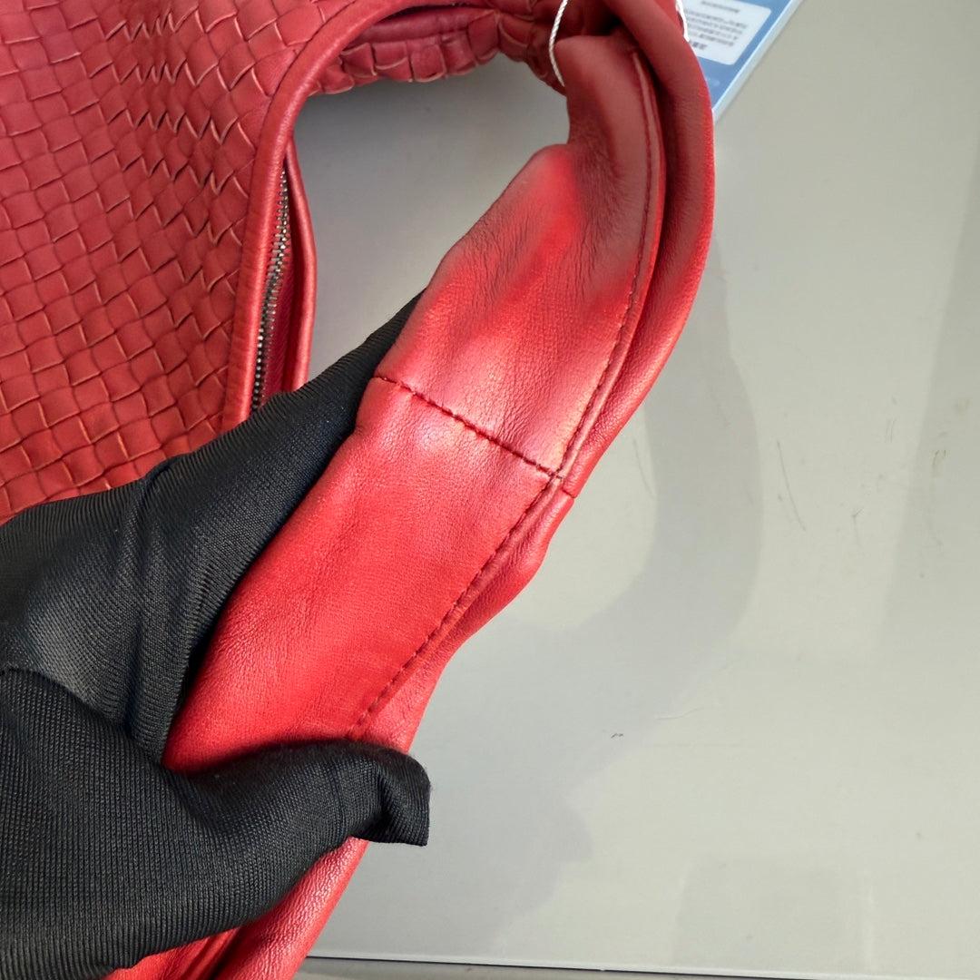 Bottega Veneta Veneta Hobo Maxi Piel Rojo Oscuro 51cm en venta 12
