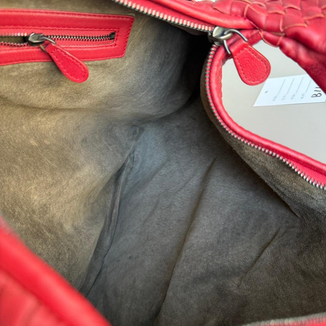 Bottega Veneta Veneta Hobo Maxi Piel Rojo Oscuro 51cm en venta 13