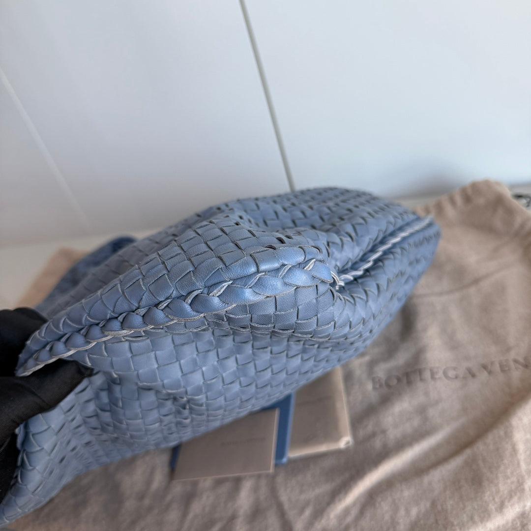 Bottega Veneta Veneta Hobo Maxi Misty Navy Intrecciato Leather 51cm 2