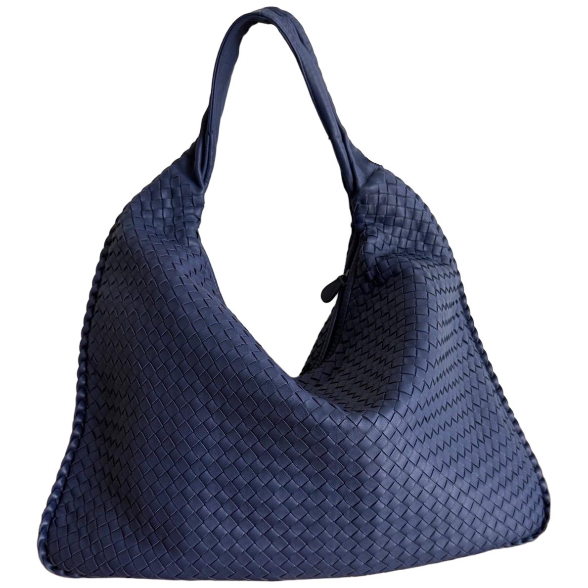 Bottega Veneta Veneta Hobo Maxi Navy Piel Intrecciato 51cm