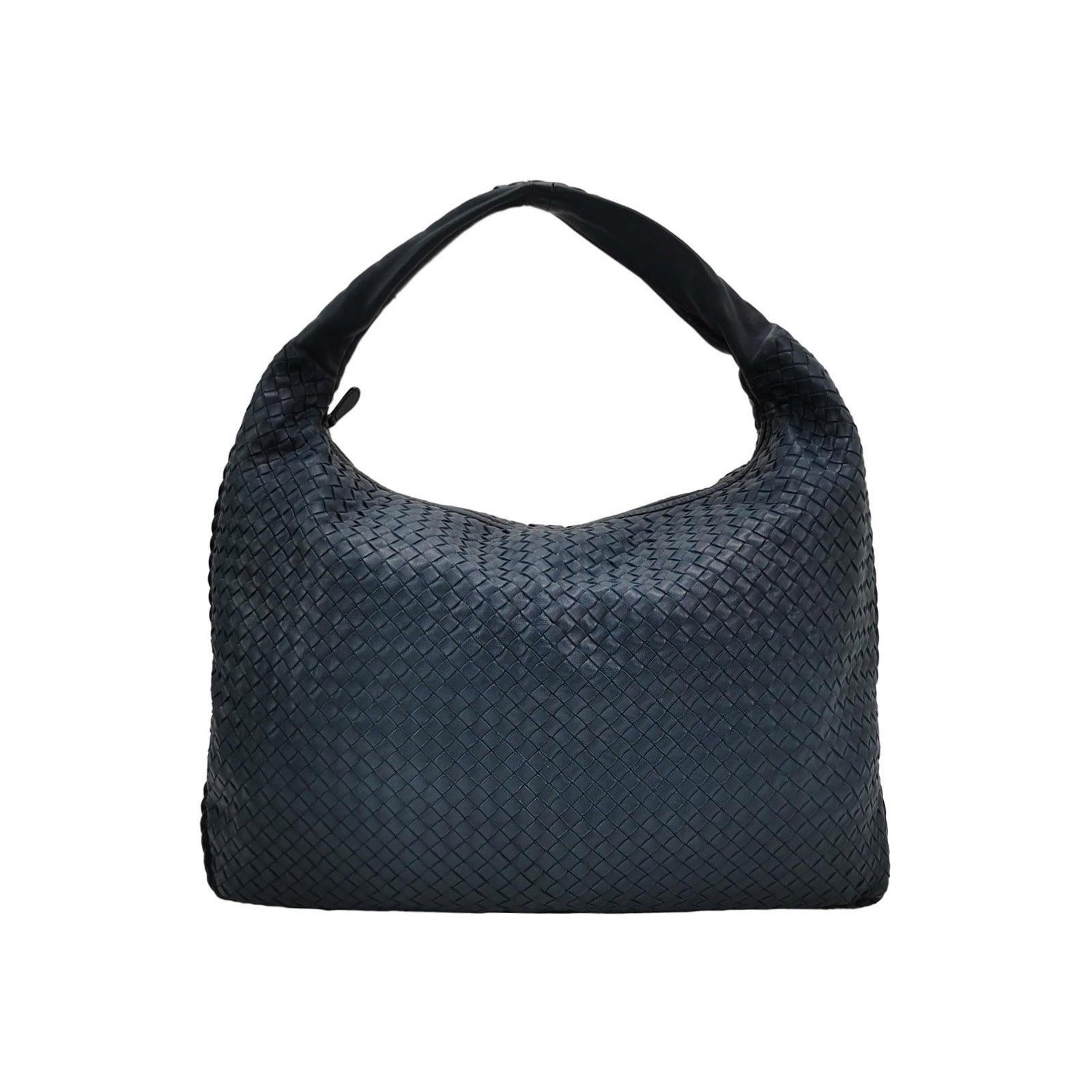 Bottega Veneta Hobo Maxi Navy Pelle Intrecciata 51cm