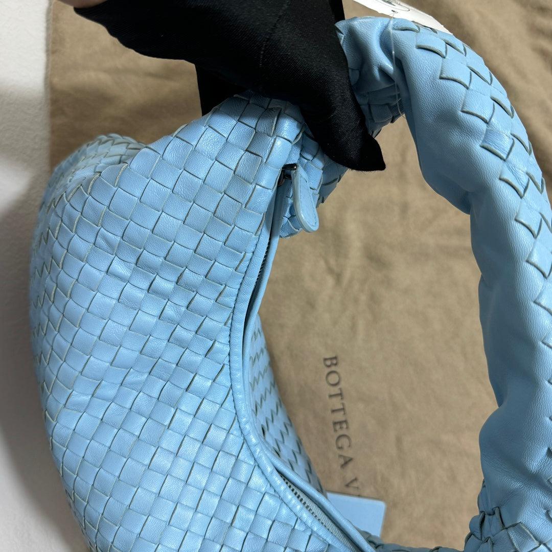 Bottega Veneta Veneta Hobo Medium Baby Blue Intrecciato Leather Bag 43cm 12