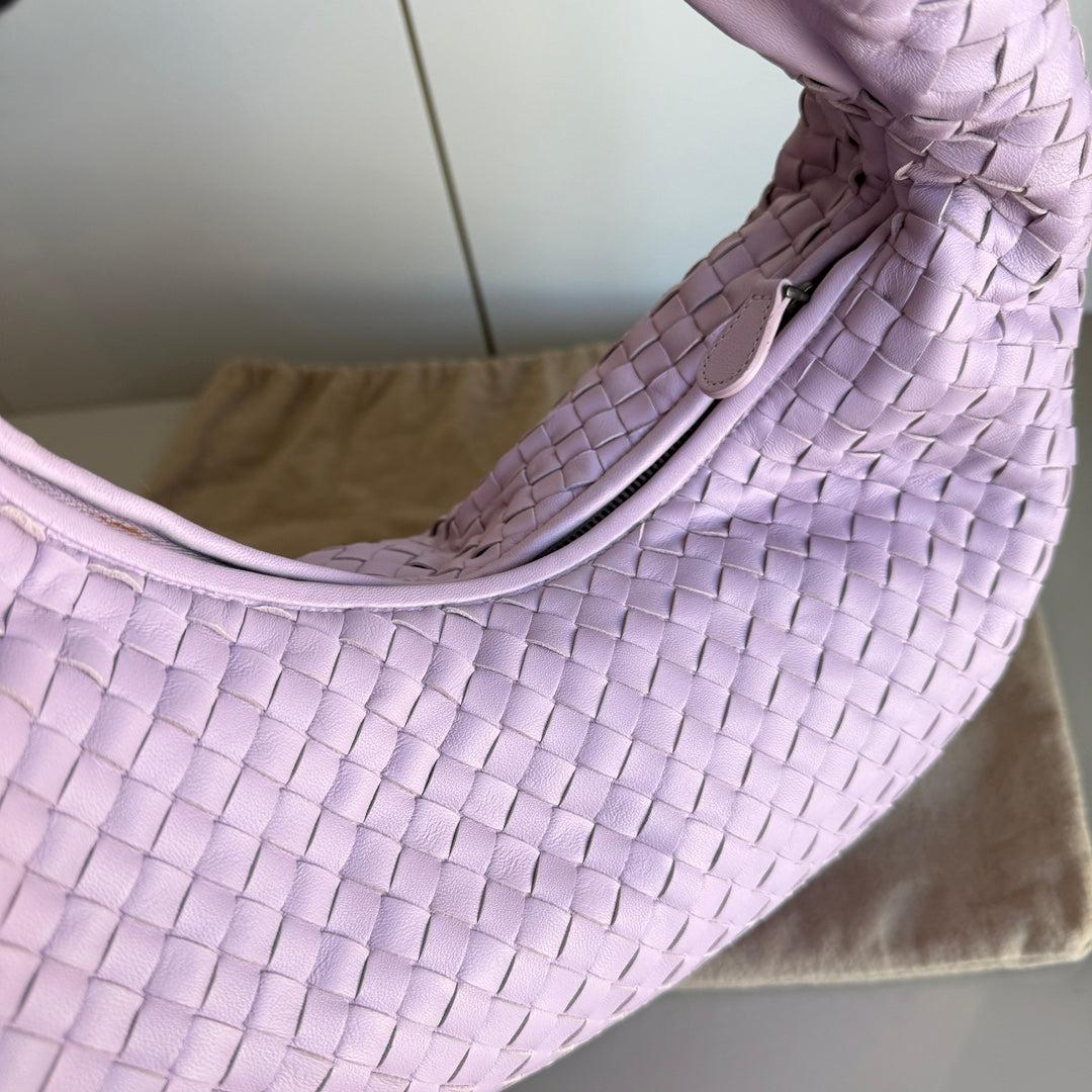 Bottega Veneta Veneta Hobo Medium Baby Lilac Purple Intrecciato Leather Bag 41cm 8