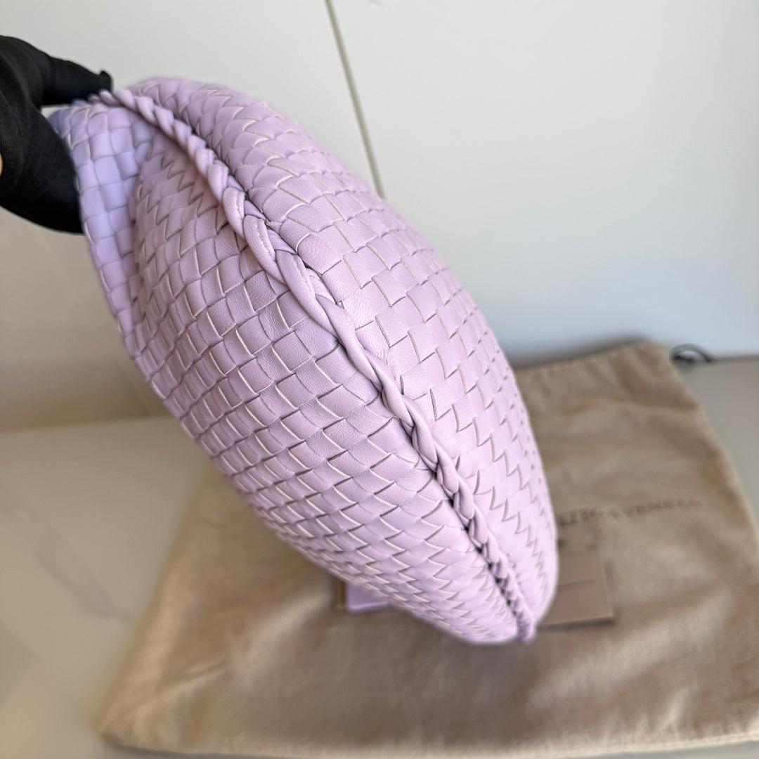 Bottega Veneta Veneta Hobo Medium Baby Lilac Purple Intrecciato Leather Bag 41cm 2