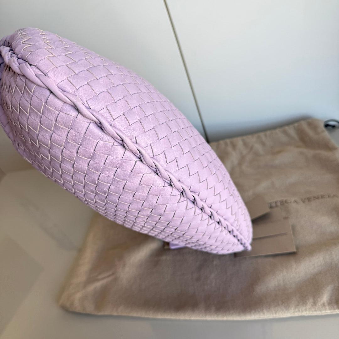 Bottega Veneta Veneta Hobo Medium Baby Lilac Purple Intrecciato Leather Bag 41cm 5