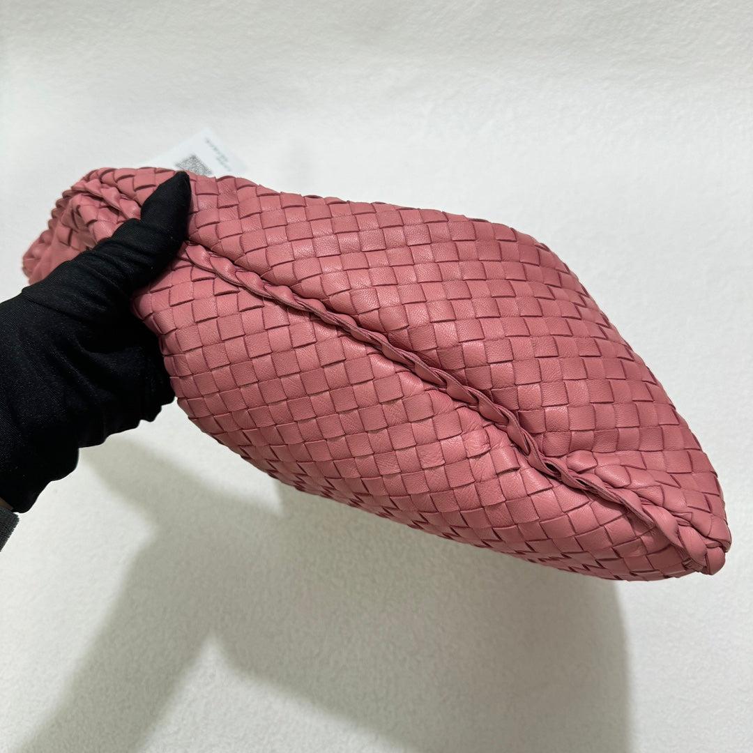 Bottega Veneta Bolso Hobo mediano de piel Intrecciato coral 47cm 4