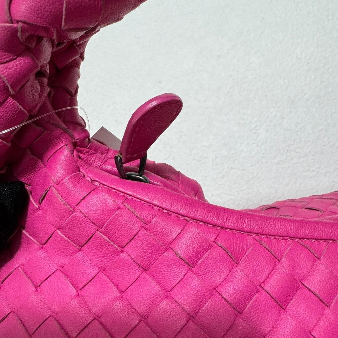 Bottega Veneta Veneta Hobo Medium Fuchsia Intrecciato Leather Bag 40cm 11