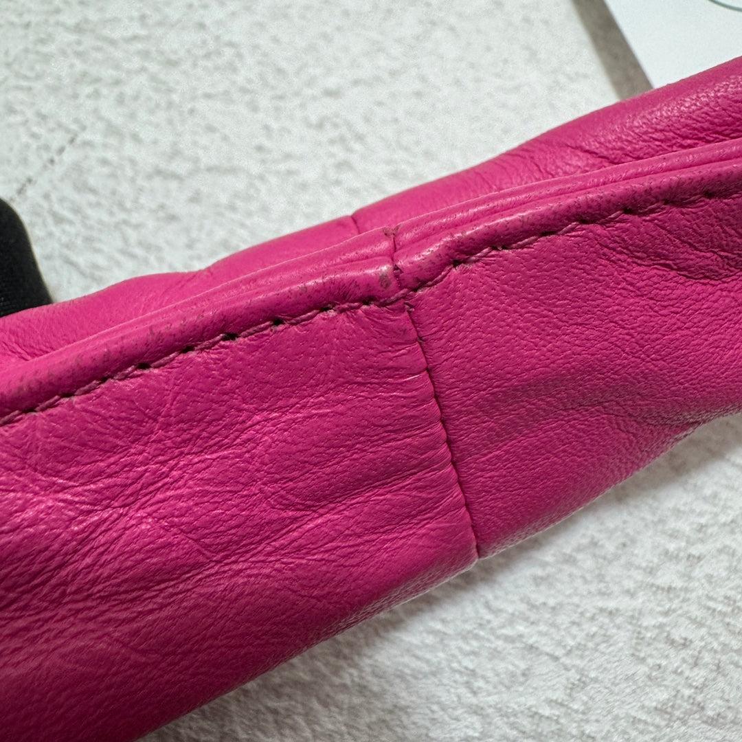 Bottega Veneta Veneta Hobo Medium Fuchsia Intrecciato Leather Bag 40cm 15