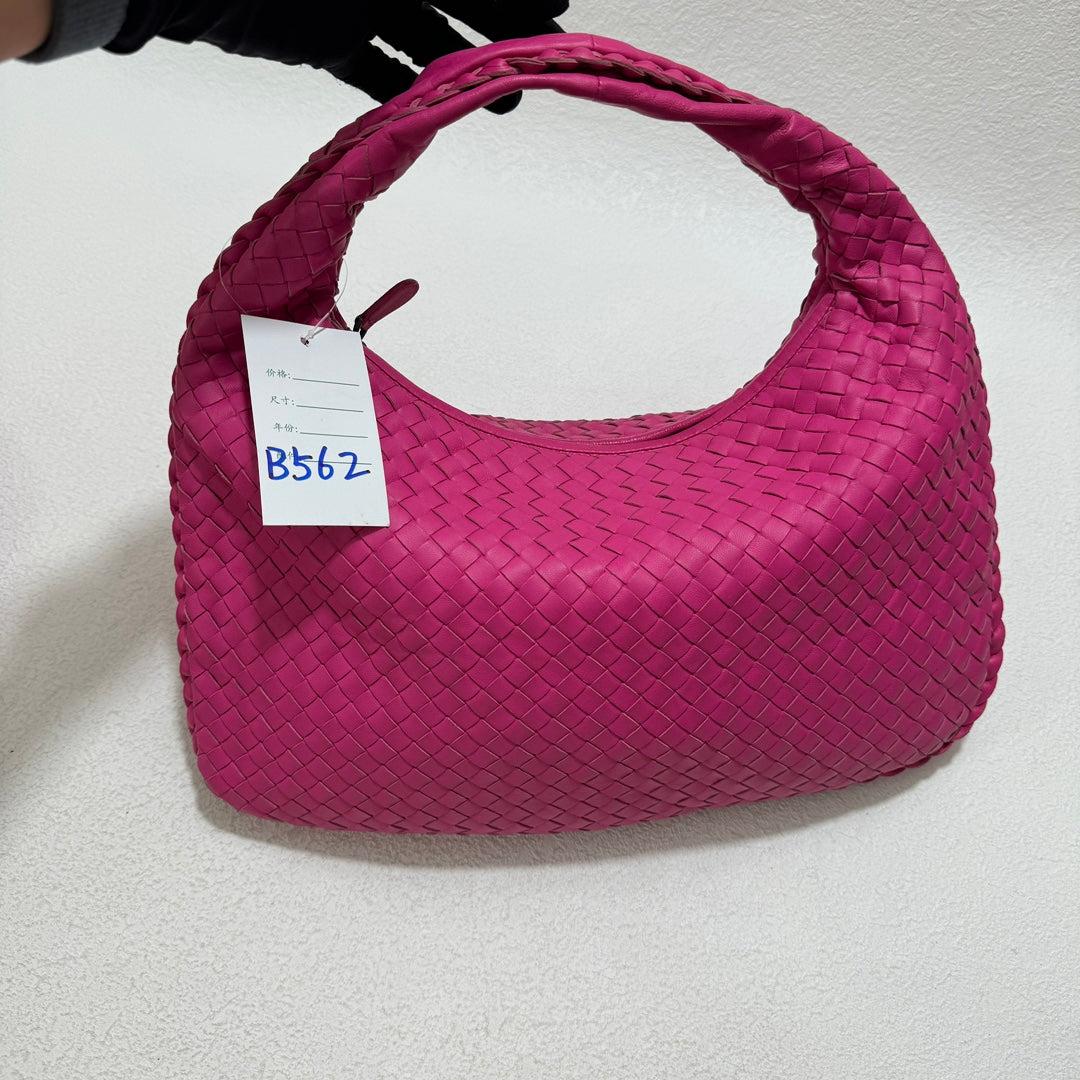 Red Bottega Veneta Veneta Hobo Medium Fuchsia Intrecciato Leather Bag 40cm