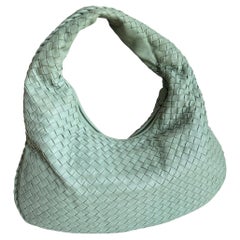 Bottega Veneta Veneta Hobo Medium Green Intrecciato Leather Bag 41cm