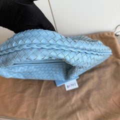 Bottega Veneta Veneta Hobo Medium Large Baby Blue Intrecciato Leather Bag 47cm