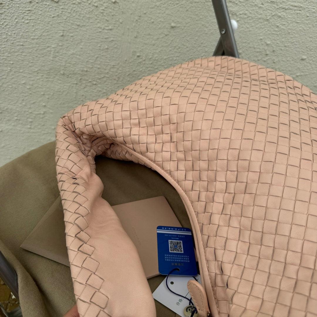 Bottega Veneta Veneta Hobo Medium Light Nude Pink Intrecciato Leather Bag 48cm 6
