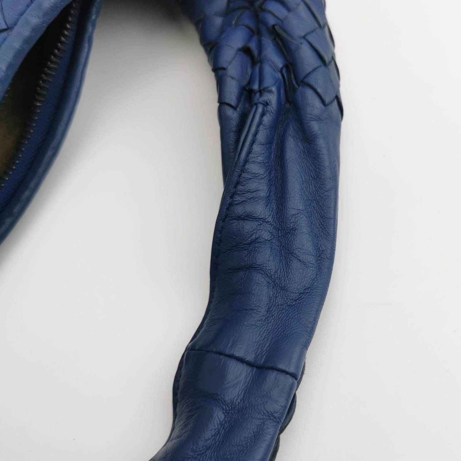Bottega Veneta Veneta Hobo Medium Navy Intrecciato Leather Bag 7