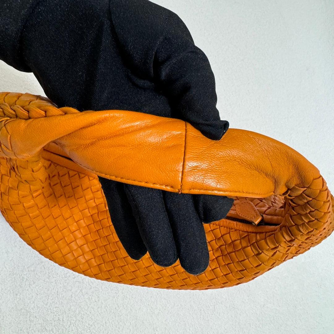Bottega Veneta Veneta Hobo Medium Orange Intrecciato Leather Bag 47cm 8