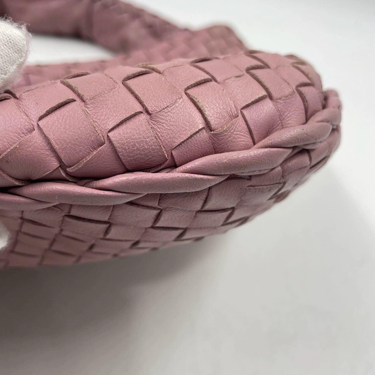 Bottega Veneta Veneta Hobo Bolso mediano de piel Intrecciato rosa 40cm en venta 8