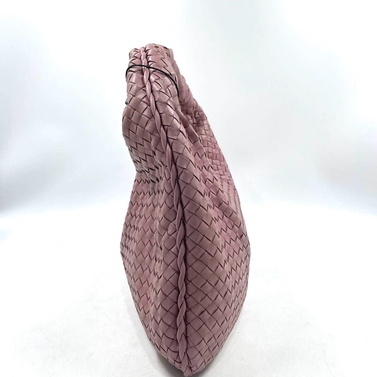 De las mujeres Bottega Veneta Veneta Hobo Bolso mediano de piel Intrecciato rosa 40cm en venta