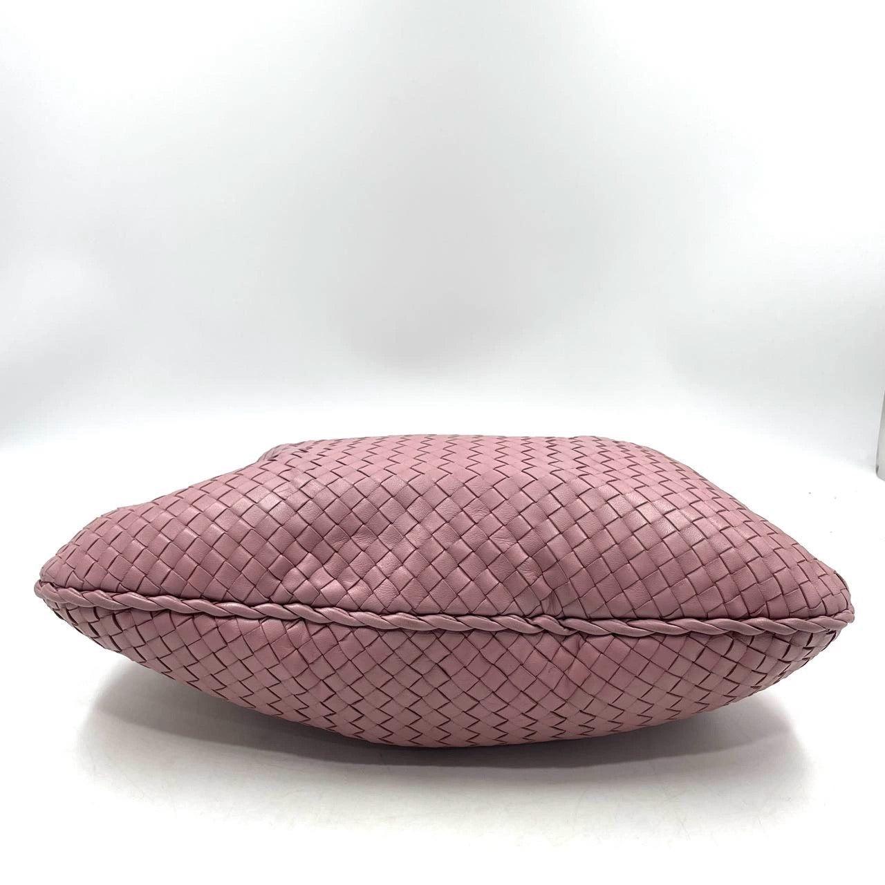 Bottega Veneta Veneta Hobo Bolso mediano de piel Intrecciato rosa 40cm en venta 4