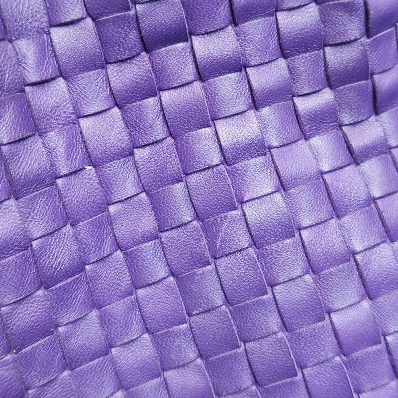 Bolso Bottega Veneta Hobo mediano de piel Intrecciato morado 6